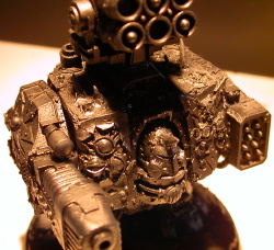 Nurgle Forgeworld Dreadnought primed black