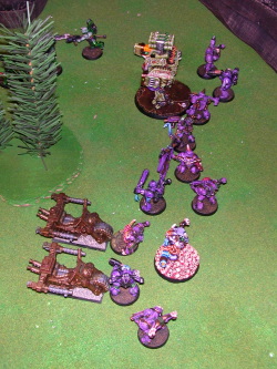 Bikers charge my largest Plague Marine Squad