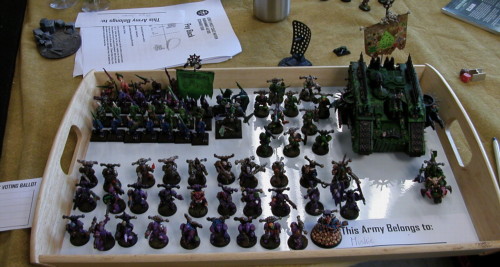 My army in its tray
