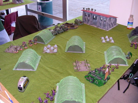 The deployment for game three