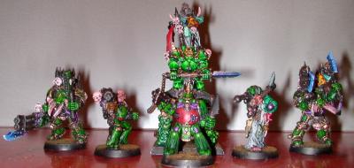 Lord with Retinue (unfinished paint job)