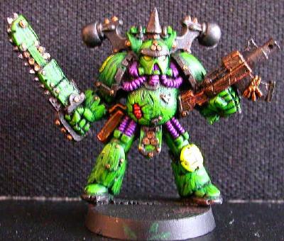 Finished Plague Marine Model