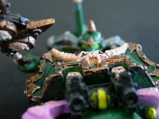 Extreme close up of Icon Bearer on Bike